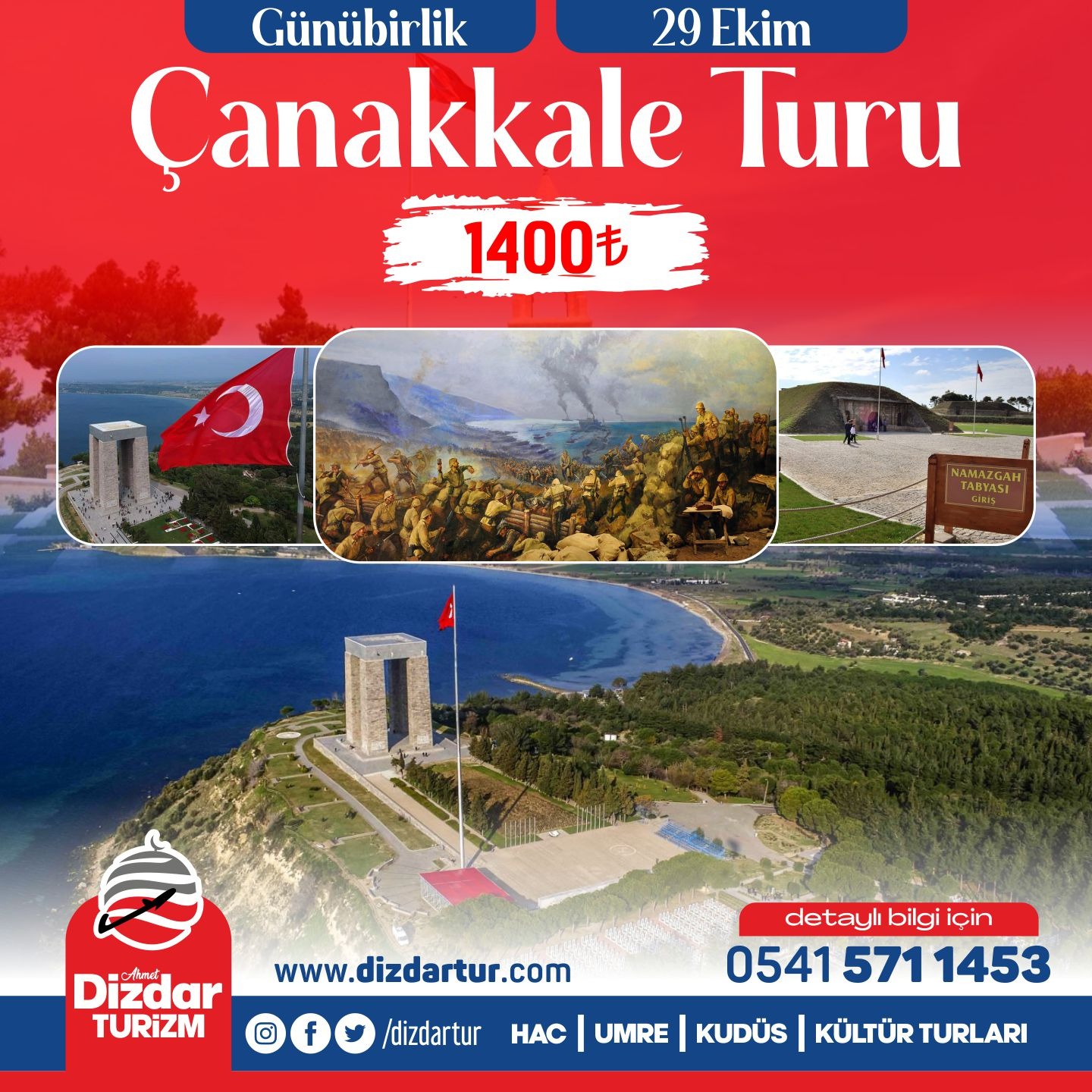 29 Ekim Tatilinde Çanakkale Turu