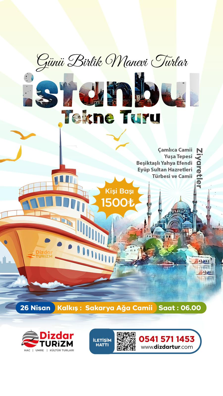 27 Ekim Çıkışlı Maneviyat Dolu İstanbul Turu